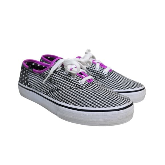 Keds Women's 8 Double Dutch Gingham Dot Sneaker - Picture 1 of 9
